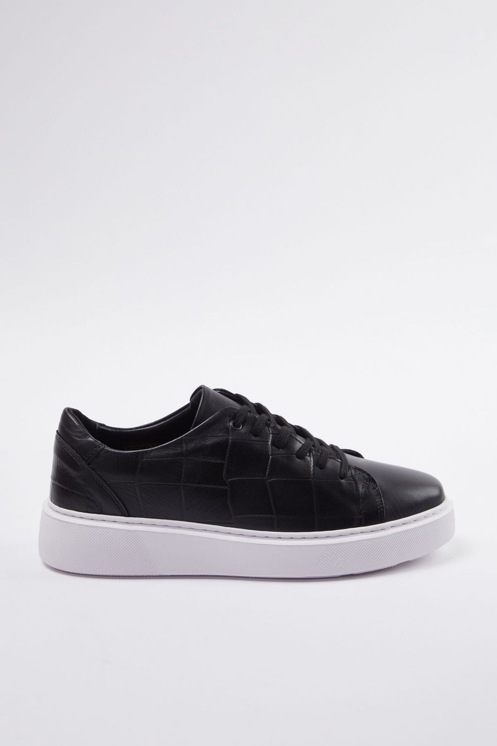 Trendyolmilla Shoes Siyah Hakiki Deri Krokodil Detayl? Erkek Spor Ayakkab? TAKAW25SN00010  фото 3