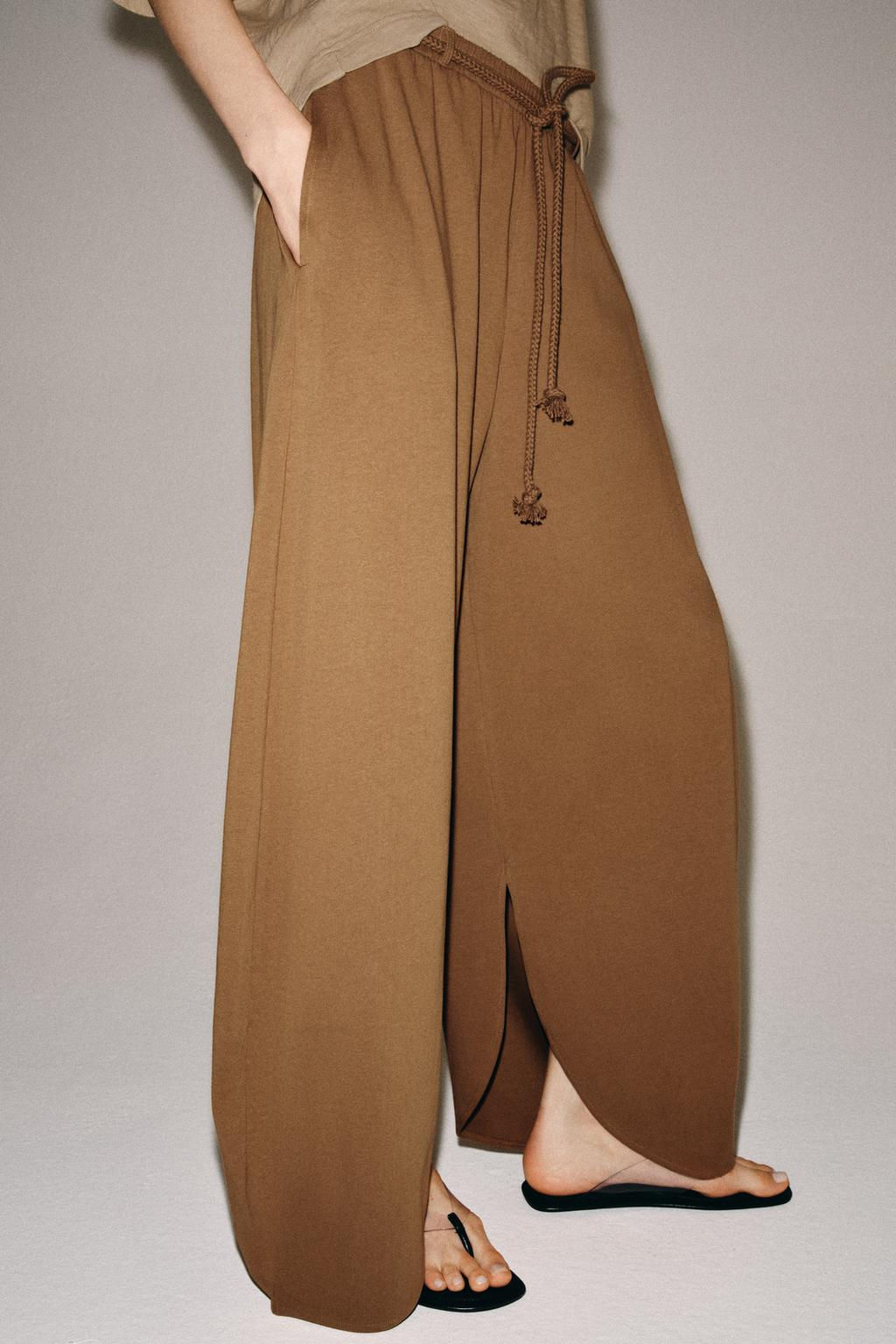 BALLOON HEAVY COTTON TROUSERS - Zara фото 2