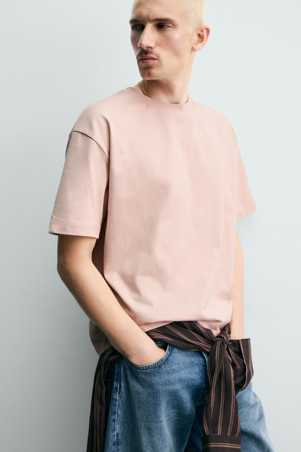 CAMISETA HEAVYWEIGHT B?SICA /03 / Rosa lavado