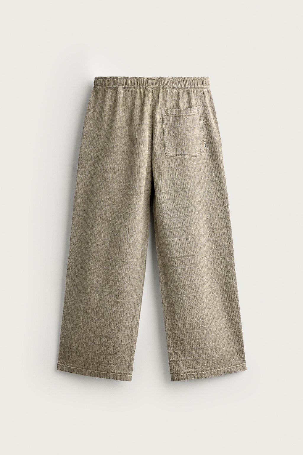 PANTAL?N RELAXED FIT JACQUARD LAVADO / Khaki - Zara фото 6
