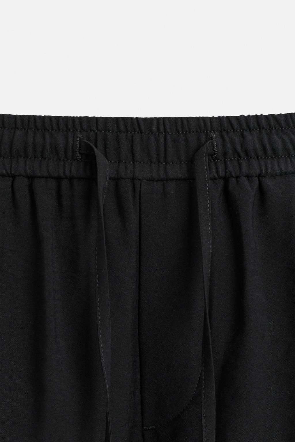 RELAXED FIT FLOWING BERMUDA SHORTS - Zara фото 8