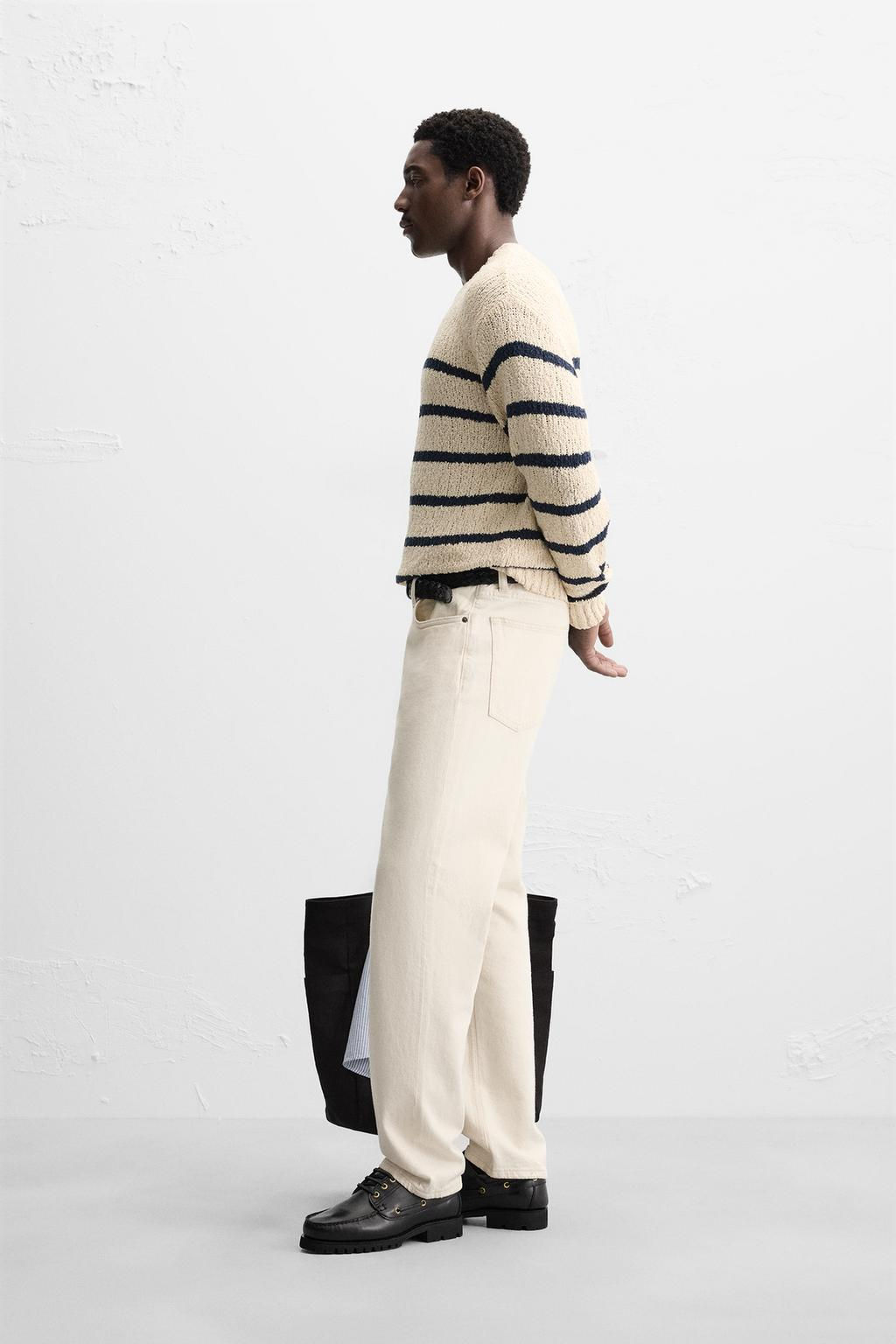 TEXTURED STRIPE SWEATER - Zara фото 4