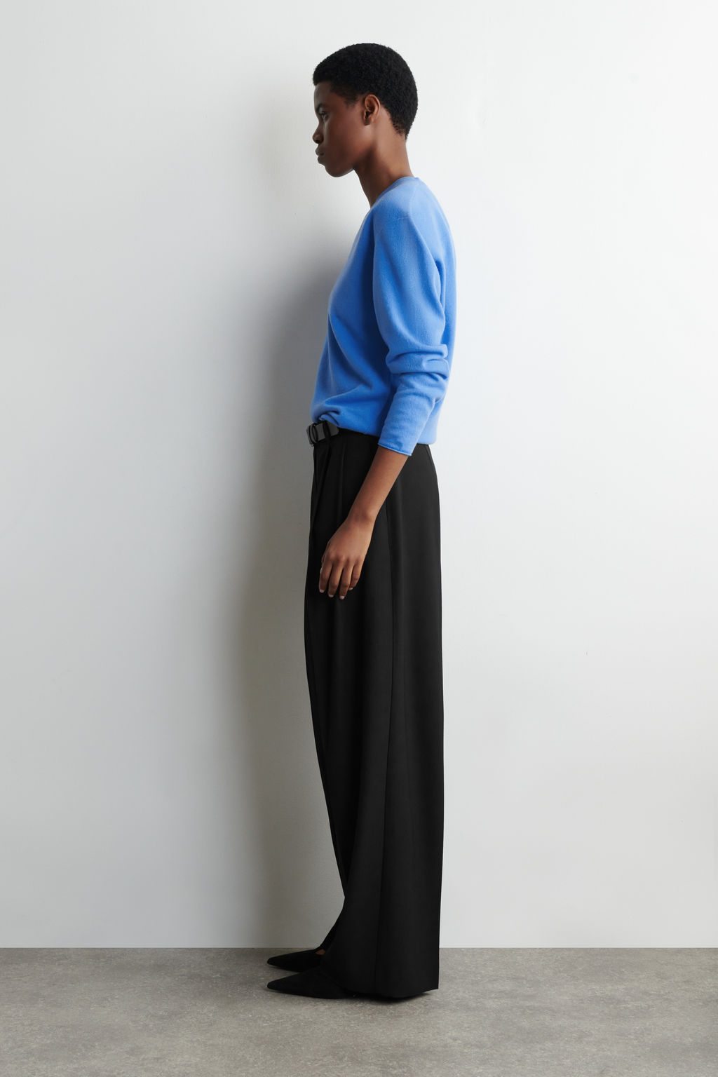 PANTAL?N TWILL WIDE LEG RELAXED FIT - H&m фото 7