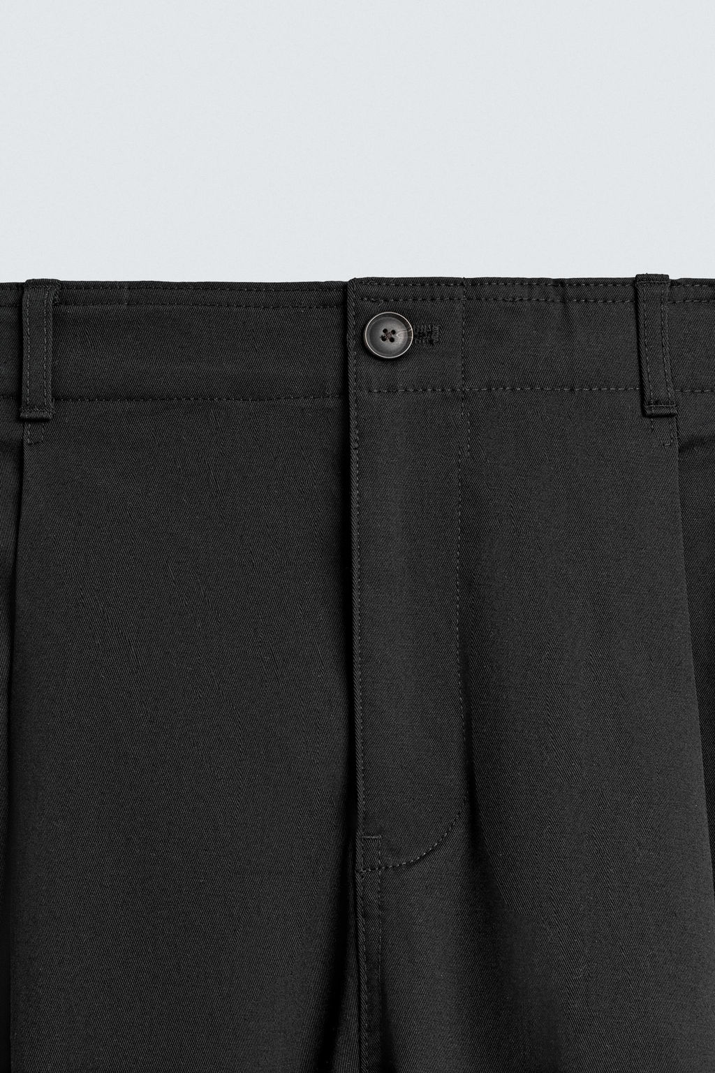 PANTAL?N WIDE FIT PLIEGUES / Negro - Zara фото 9