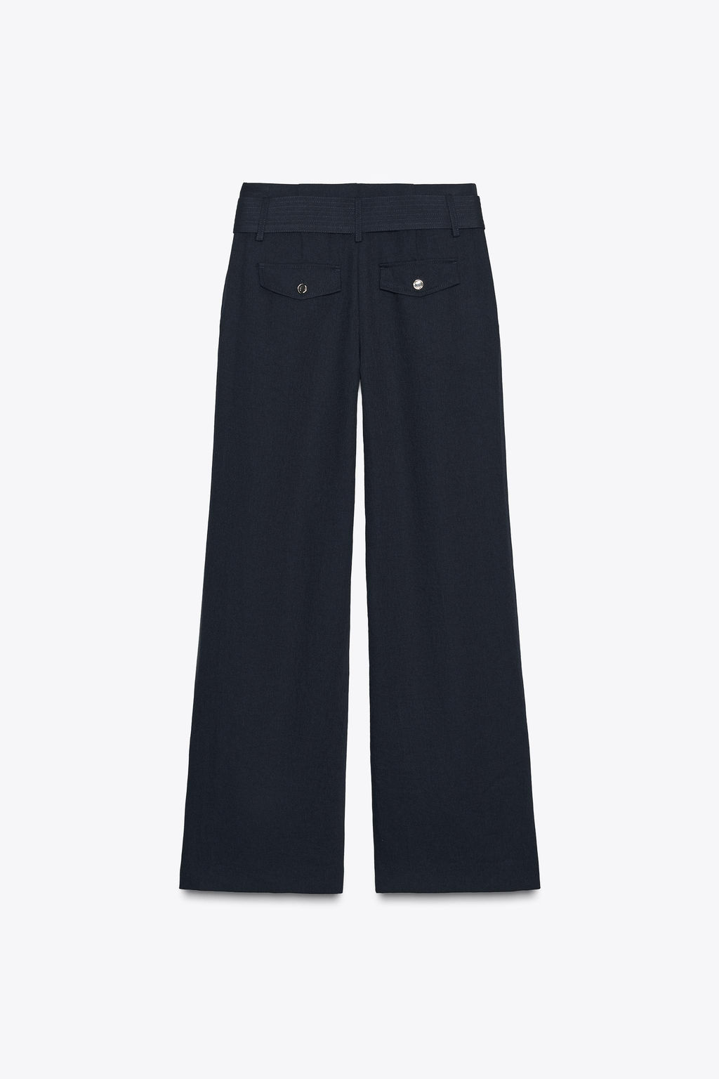 BELTED WIDE-LEG TROUSERS - Zara фото 8