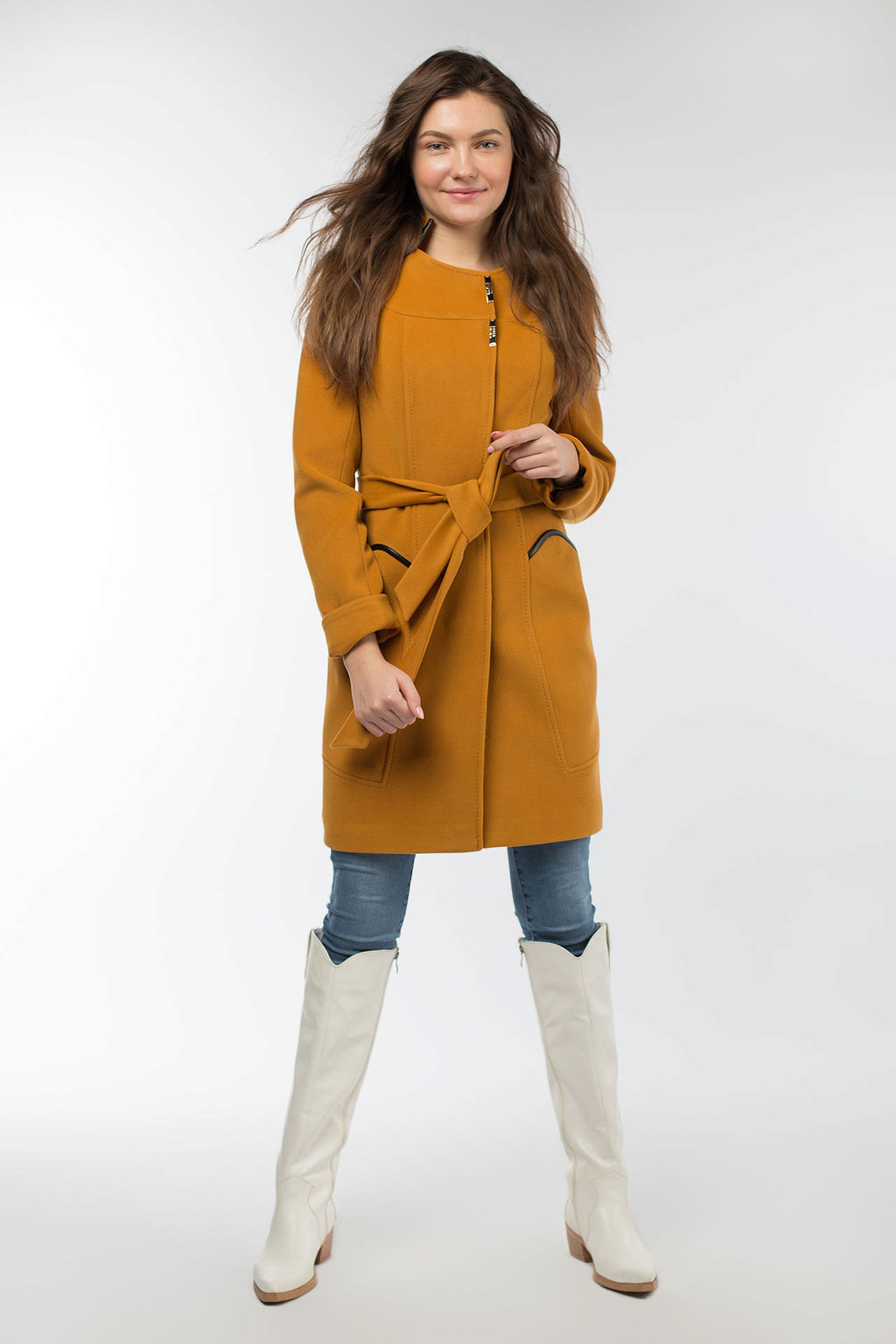 01-08665 Пальто женское демисезонное - El podio фото 2