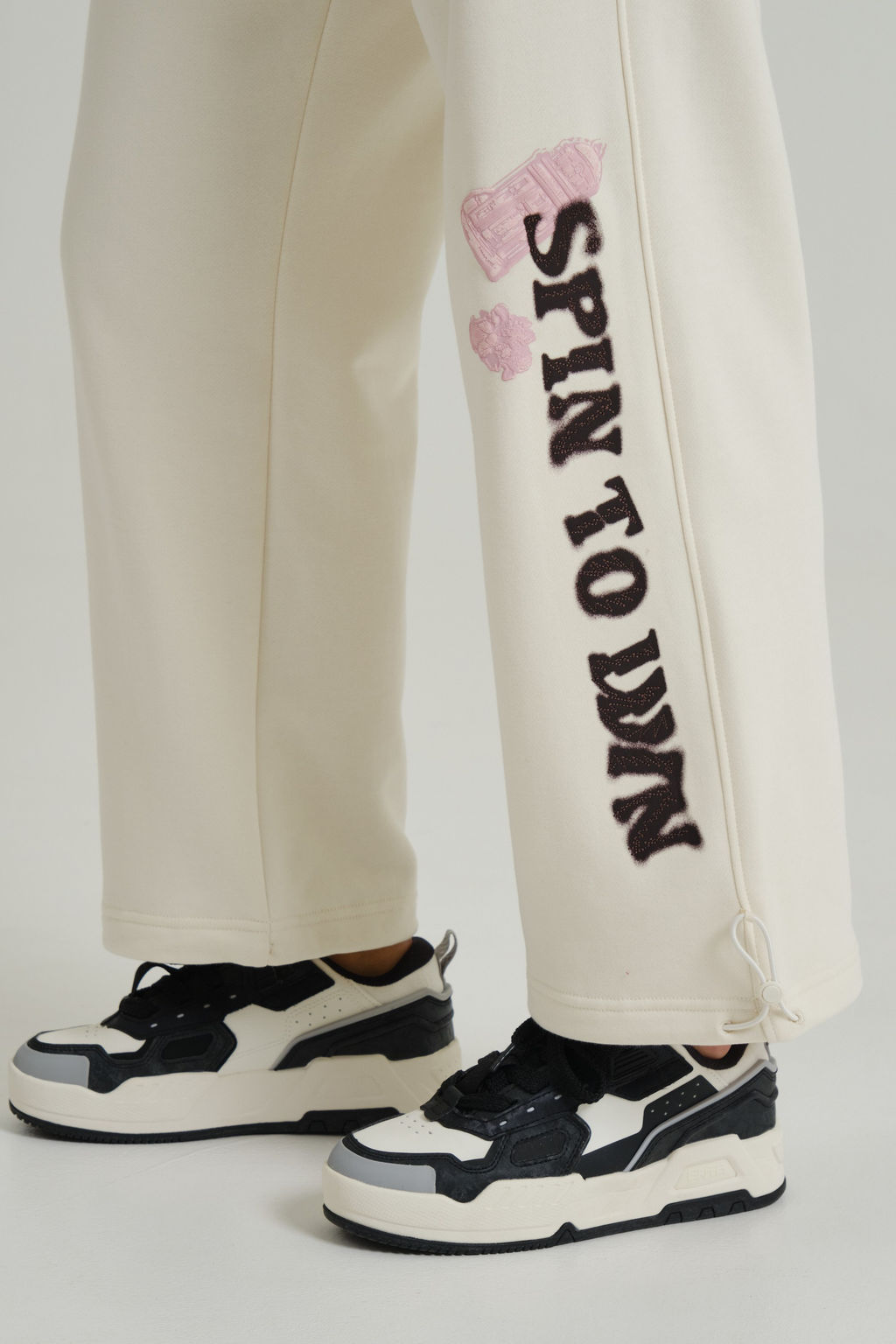 Брюки трикотажные утепленные Белый