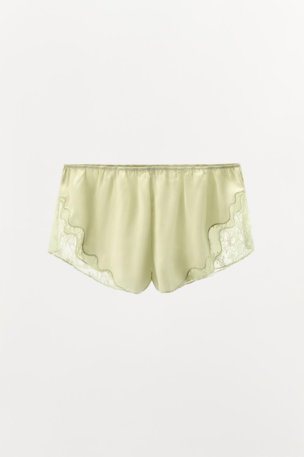 LACY SATIN SHORTS - Zara фото 6