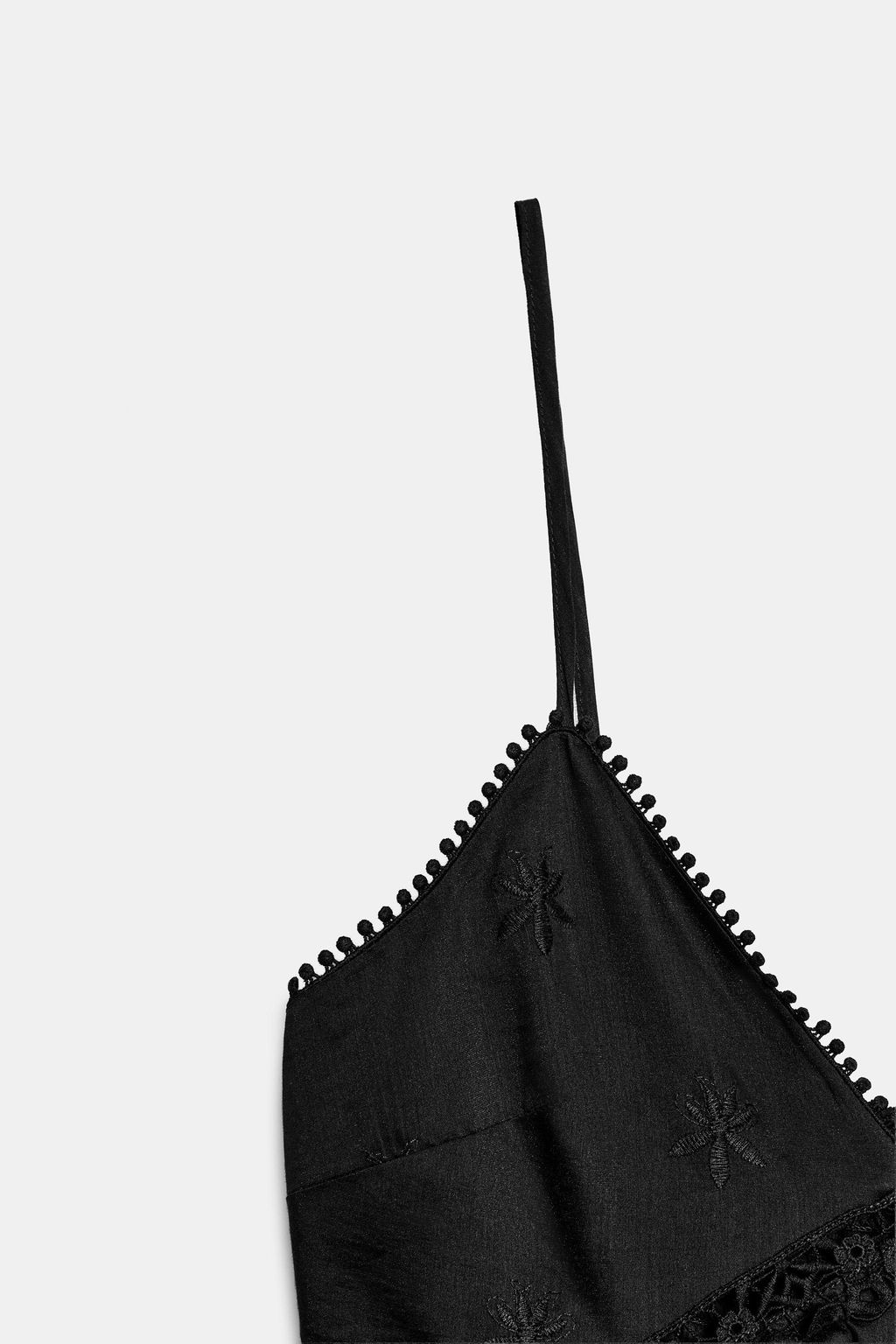 VESTIDO MIDI BORDADOS / Negro - Zara фото 7