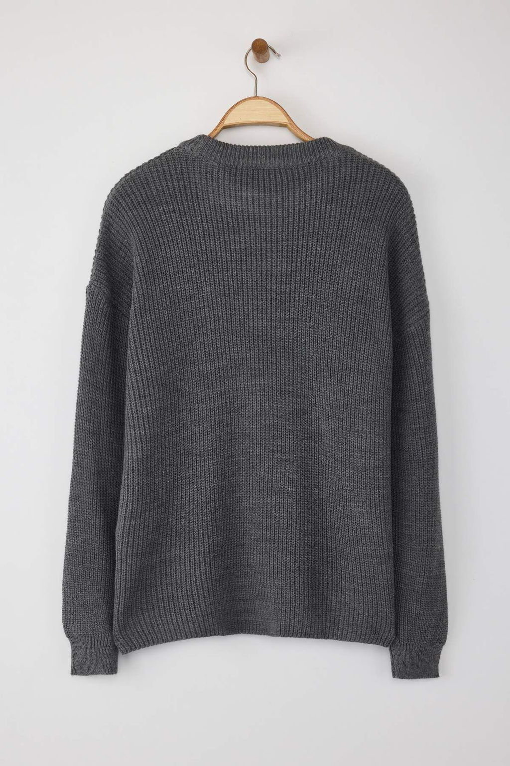 Bordo Genis Kal?p Fitilli Yumusak Dokulu Triko Kazak TWOAW25KZ00342 - Trendyolmilla фото 19