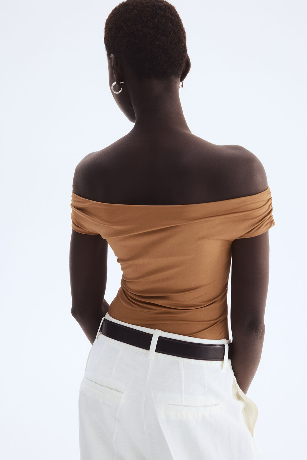 Top off-the-shoulder drapeado - H&m фото 6