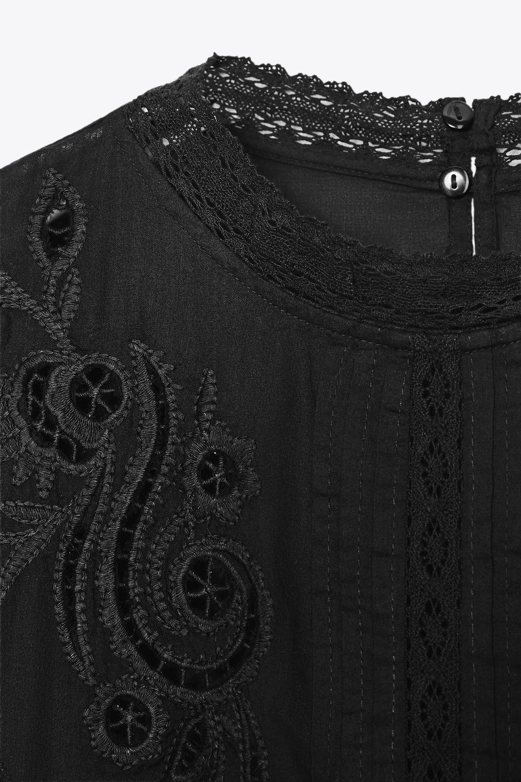 ZW COLLECTION ROMANTIC EMBROIDERED BLOUSE - Zara фото 14