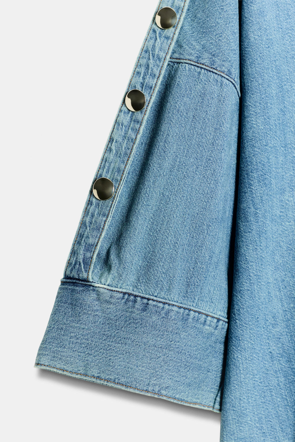 CAMISA Z1975 DENIM MANGA ANCHA / ?ndigo - Zara фото 5