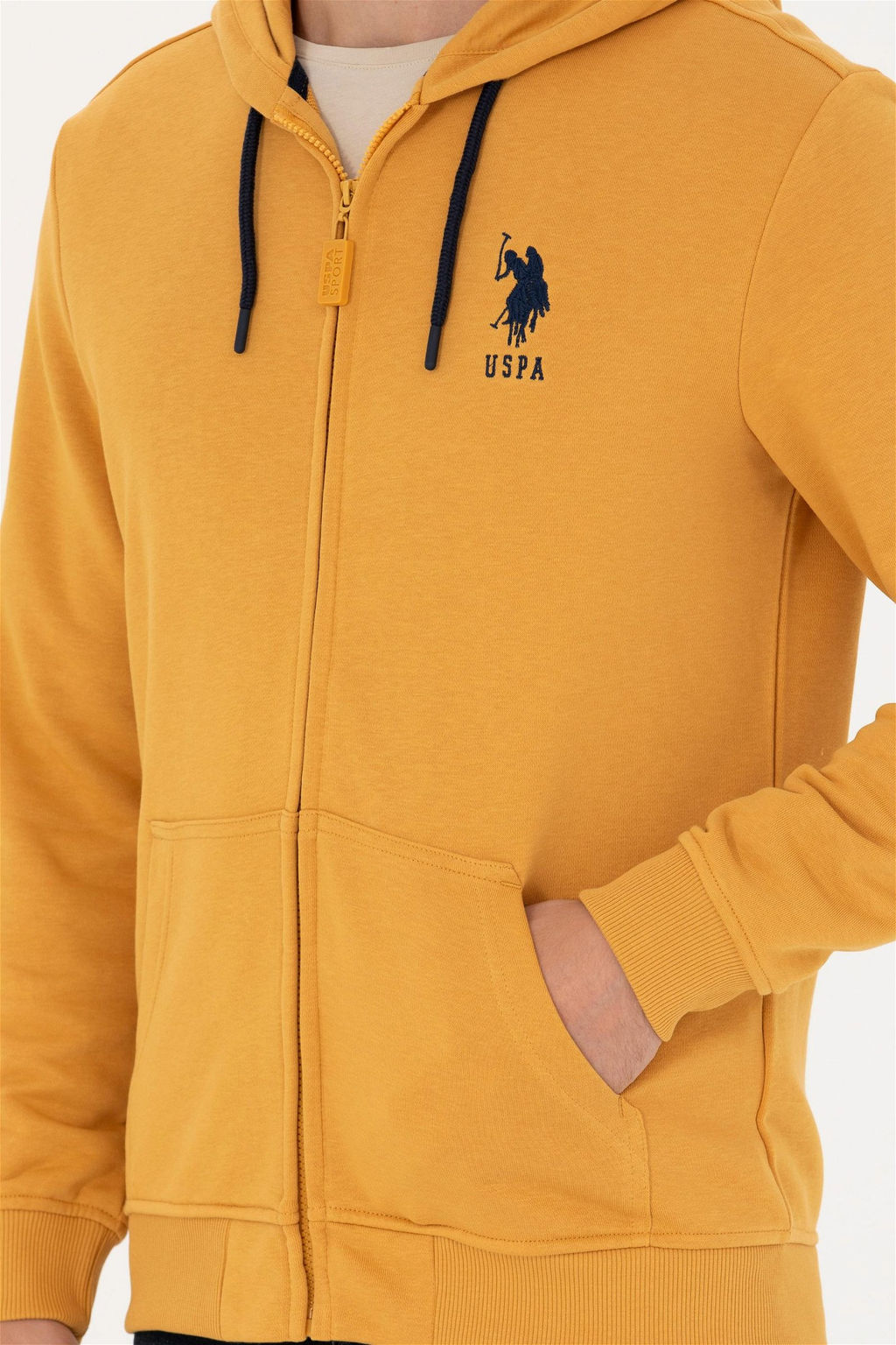U. S. Polo Assn / Мужской горчичный свитшот - U.s. polo assn фото 11