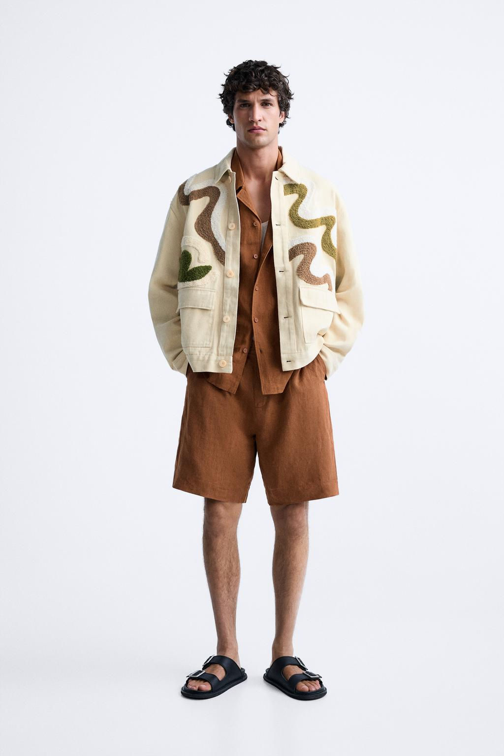 JACKET WITH RAISED PATCHES - Zara фото 3