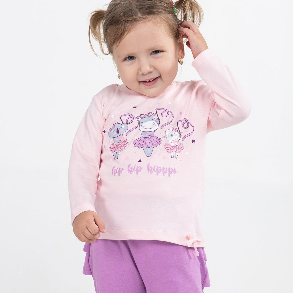 CRB wear/CWNG 62803-27-281 Джемпер для девочки, светло-розовый/Ex.Cherubino фото 3