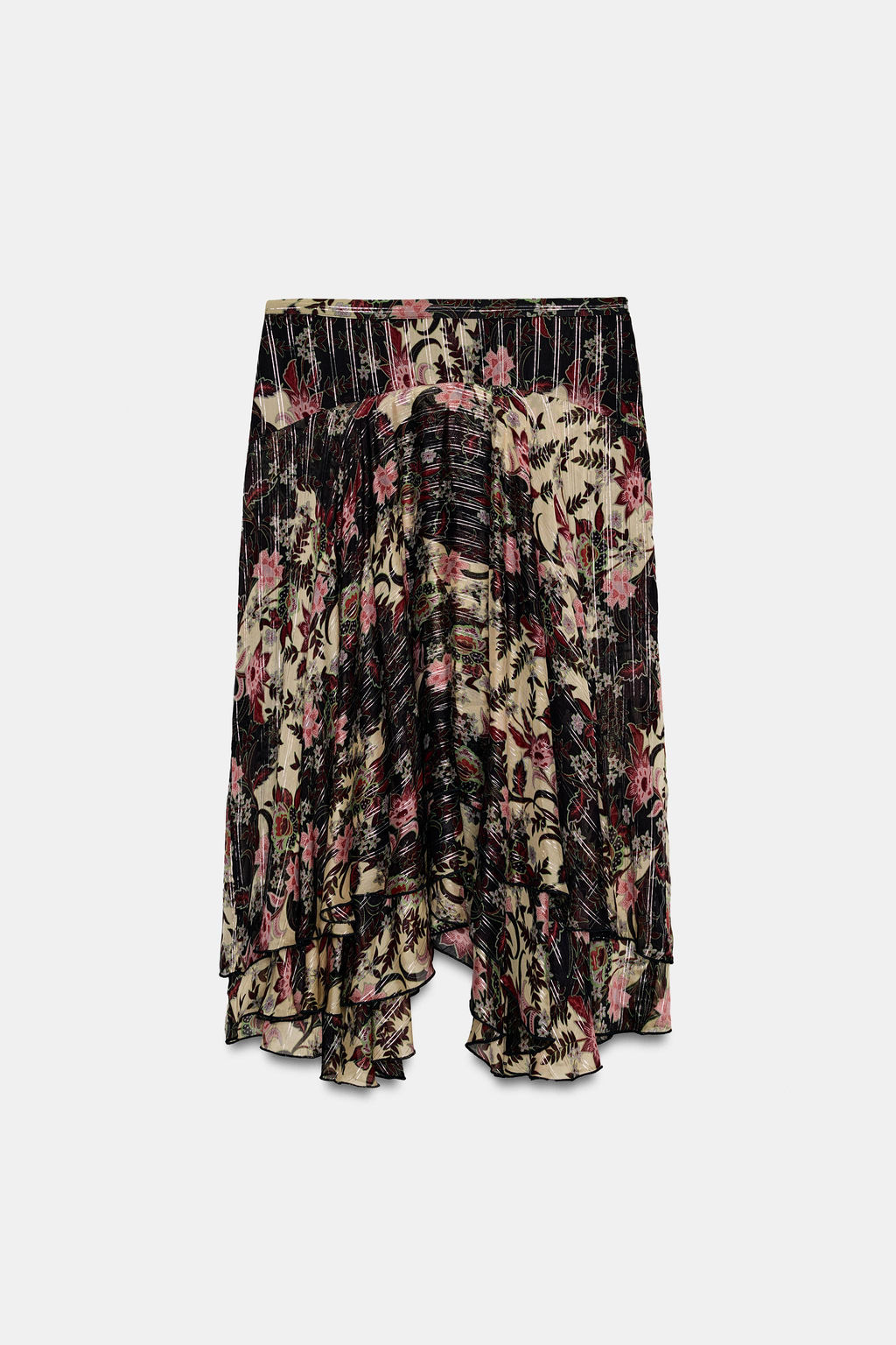 ZW COLLECTION FLORAL PRINT SKIRT - Zara фото 11