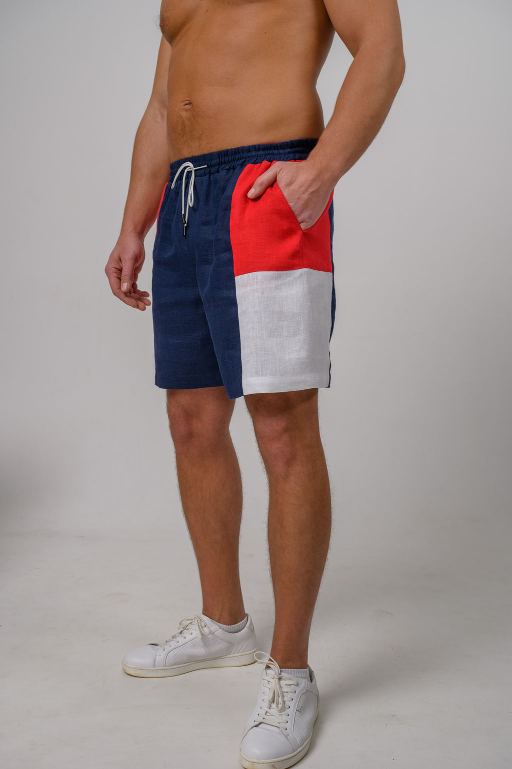 100% ЛЁН шорты из чистольняной ткани - Новый лен фото 2