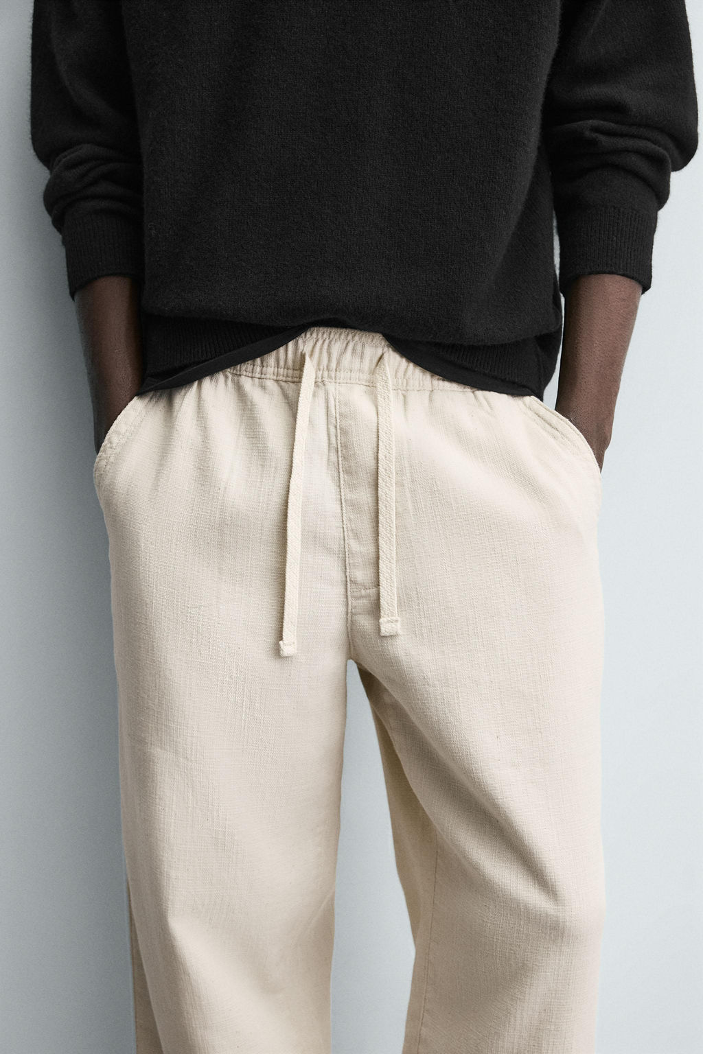 TEXTURED RELAXED FIT TROUSERS - Zara фото 15