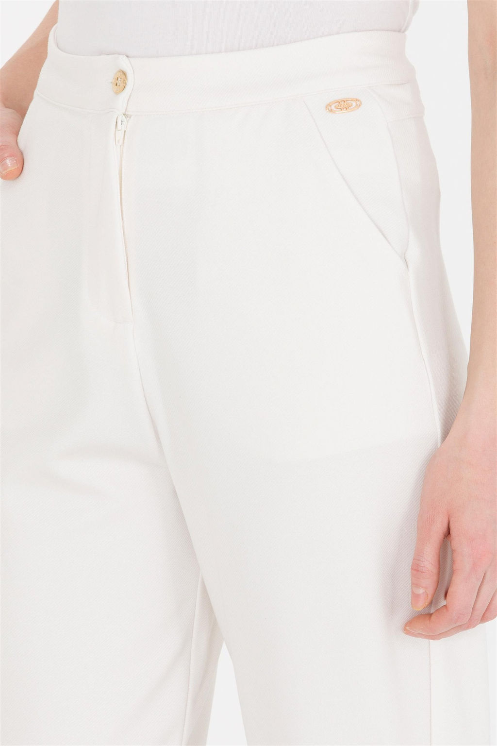 Женские трикотажные брюки цвета экрю Неожиданная скидка в корзине - U.s. polo assn фото 5