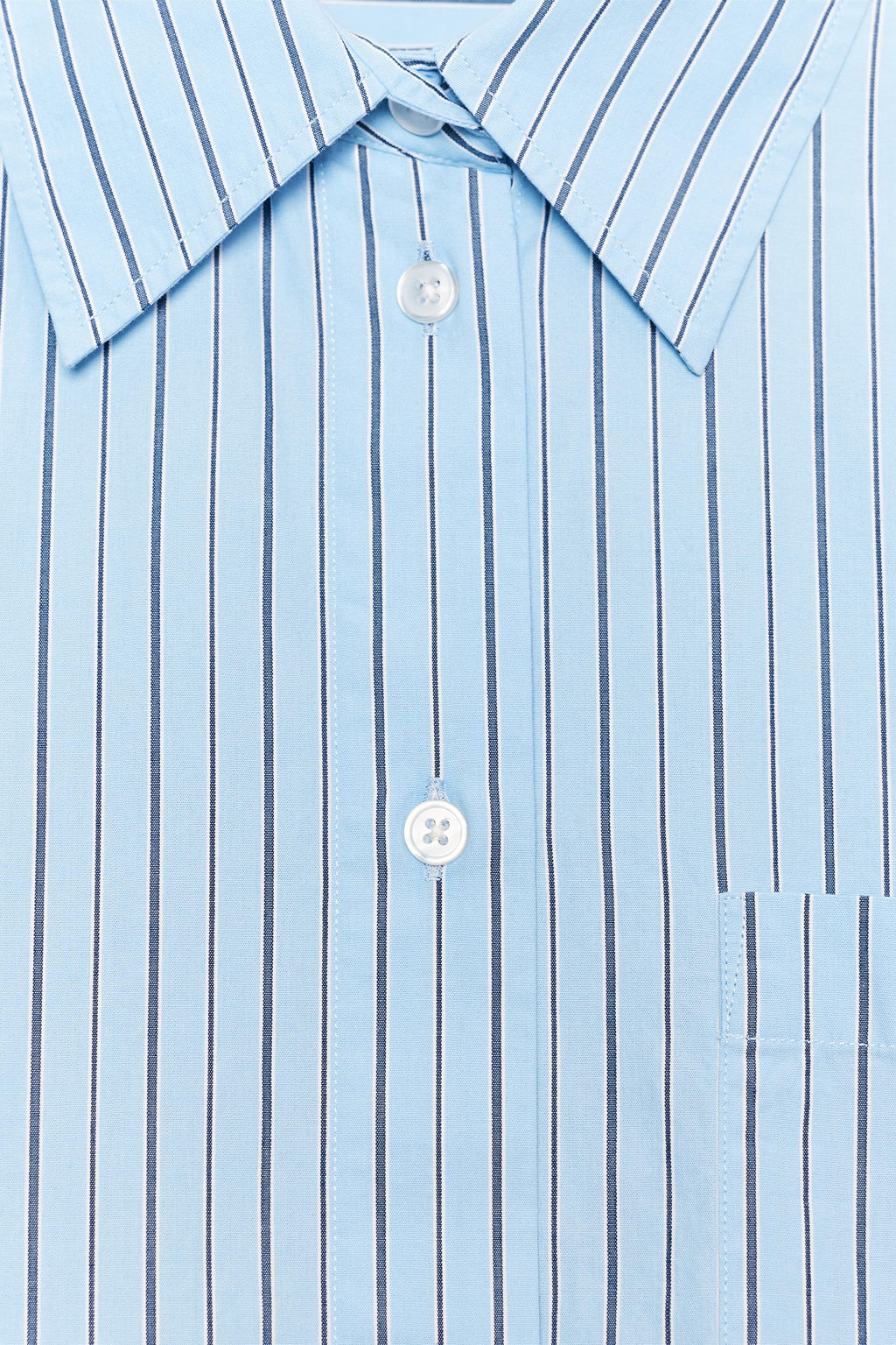 OVERSIZE STRIPED POPLIN SHIRT - Zara фото 22