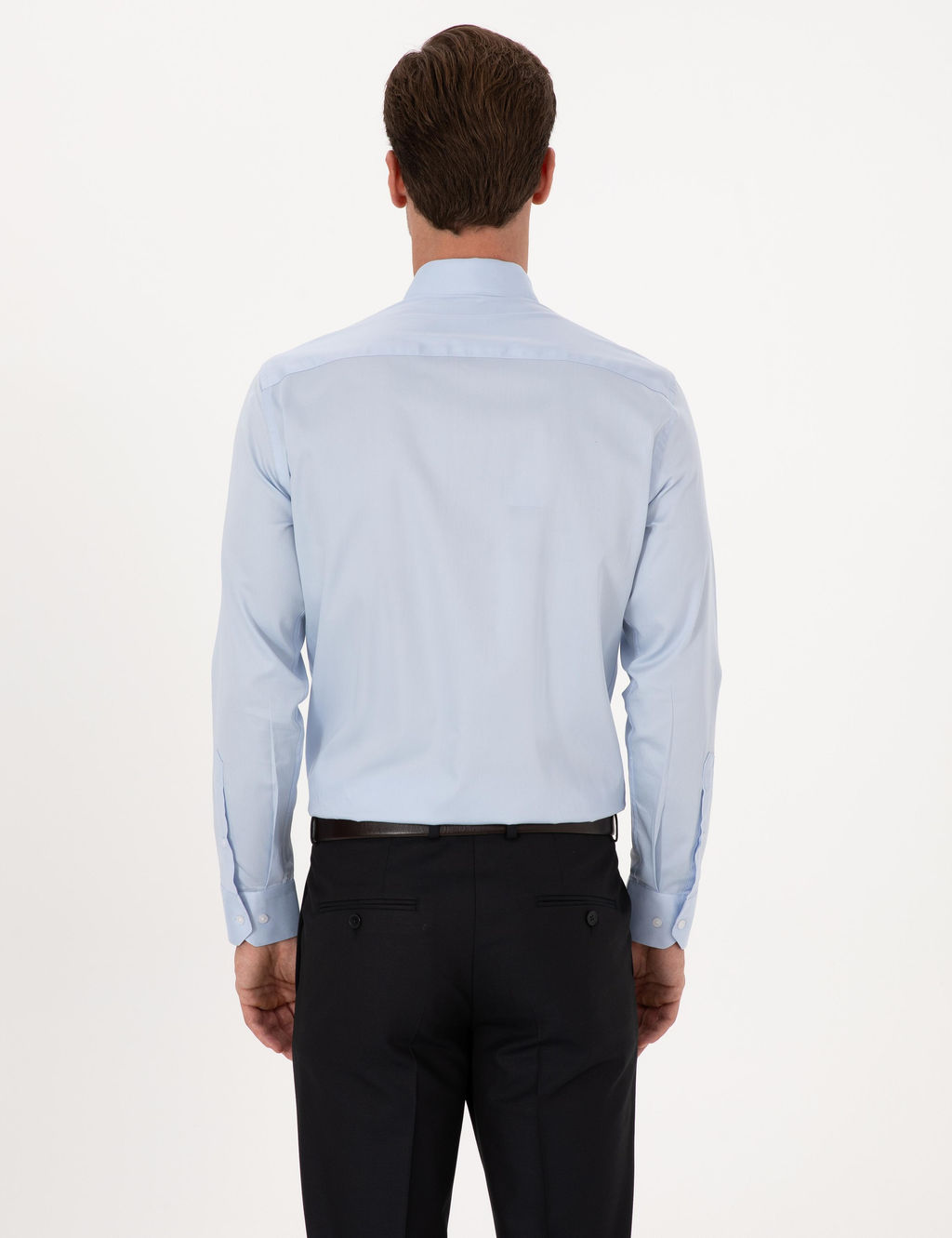 A__k Mavi Slim Fit Uzun Kollu Basic G_mlek - Cacharel фото 5
