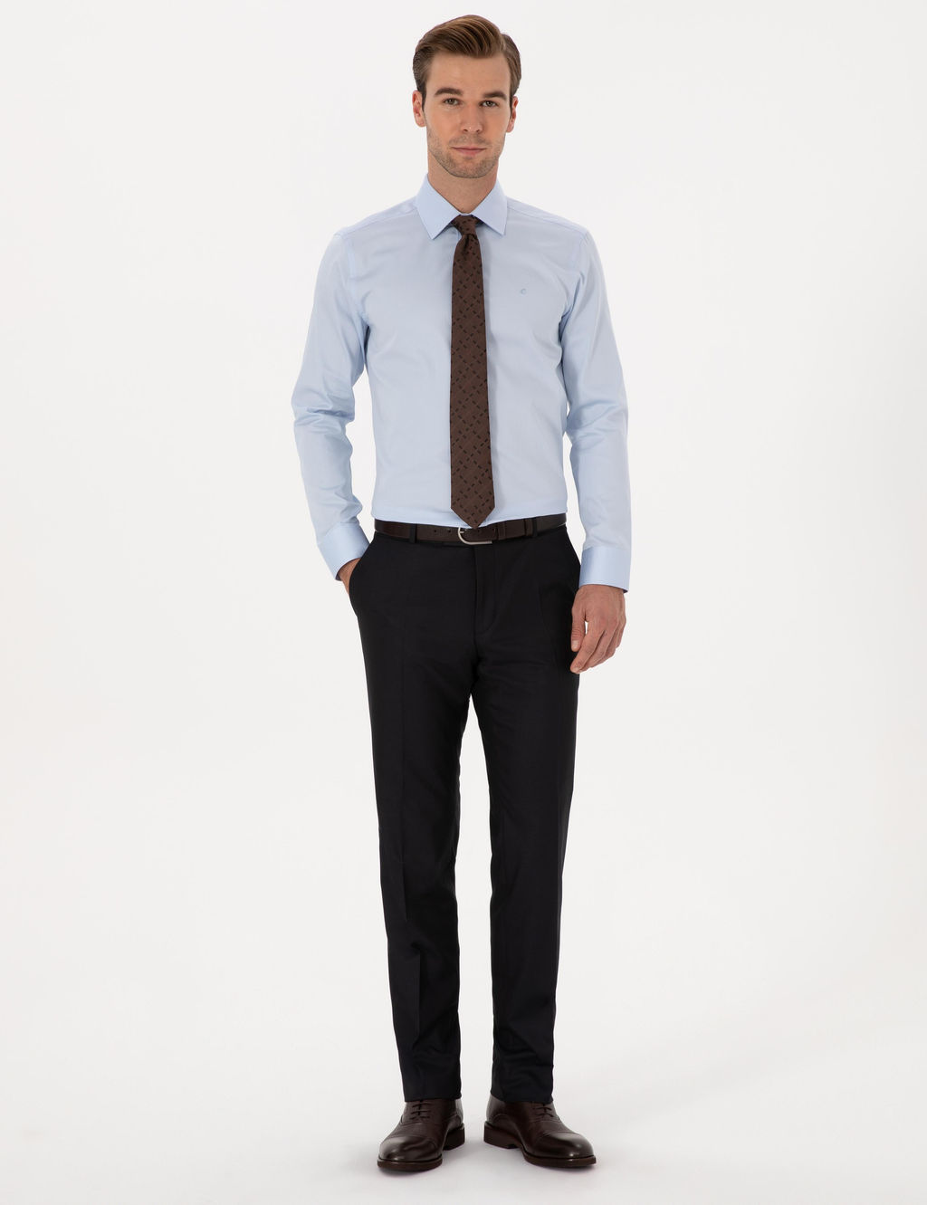 Lacivert Slim Fit Kuma_ Pantolon