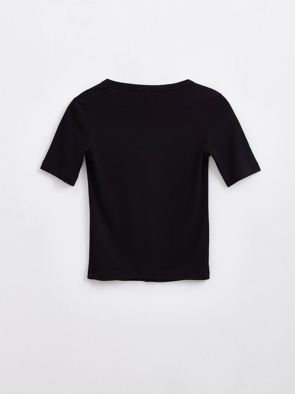 CONTE LD 2065 Джемпер в рубчик с планкой на кнопках black black - Conte elegant фото 2