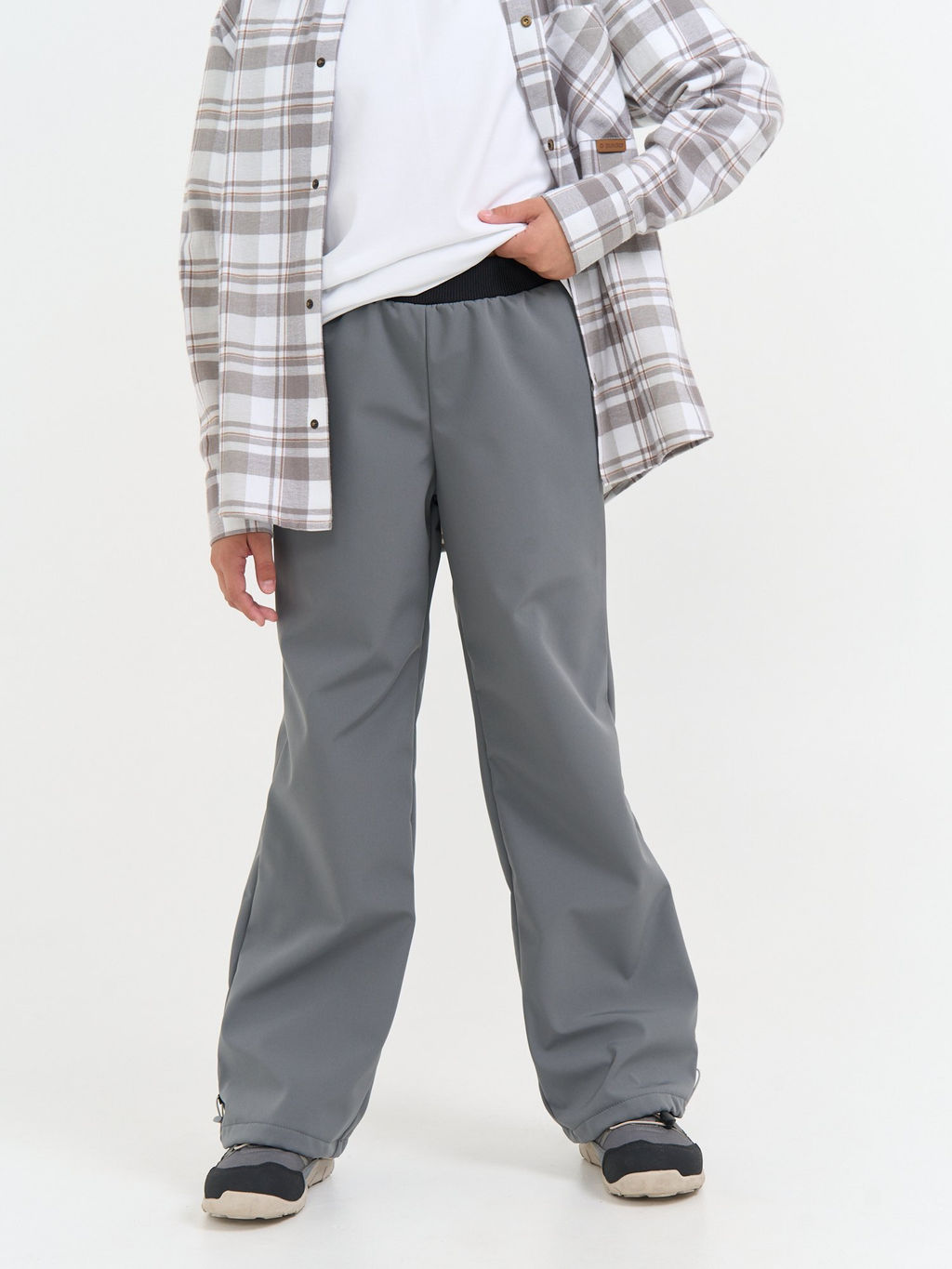 Брюки Softshell демисезонные Графит с утяжкой 7+ - Bungly фото 7