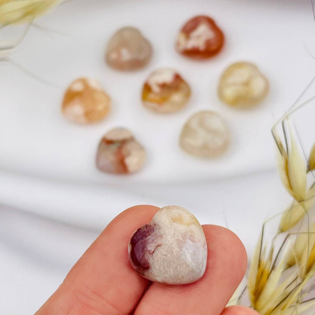 Сердце из цветочного Агата - Радуга самоцветов фото 2