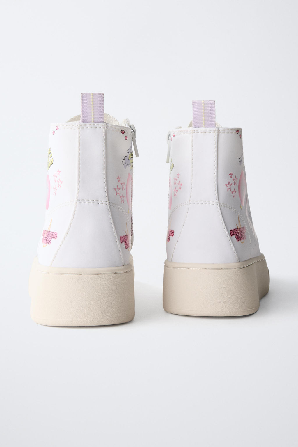 PRINTED HIGH-TOP SNEAKERS - Zara фото 6