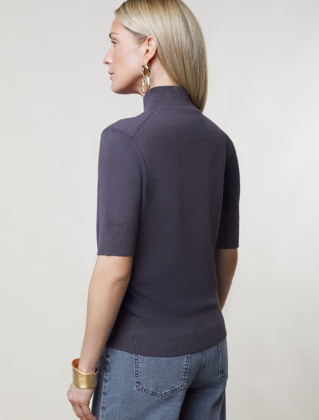 Джемпер тонкой вязки из хлопка с нейлоном - Vilatte фото 4