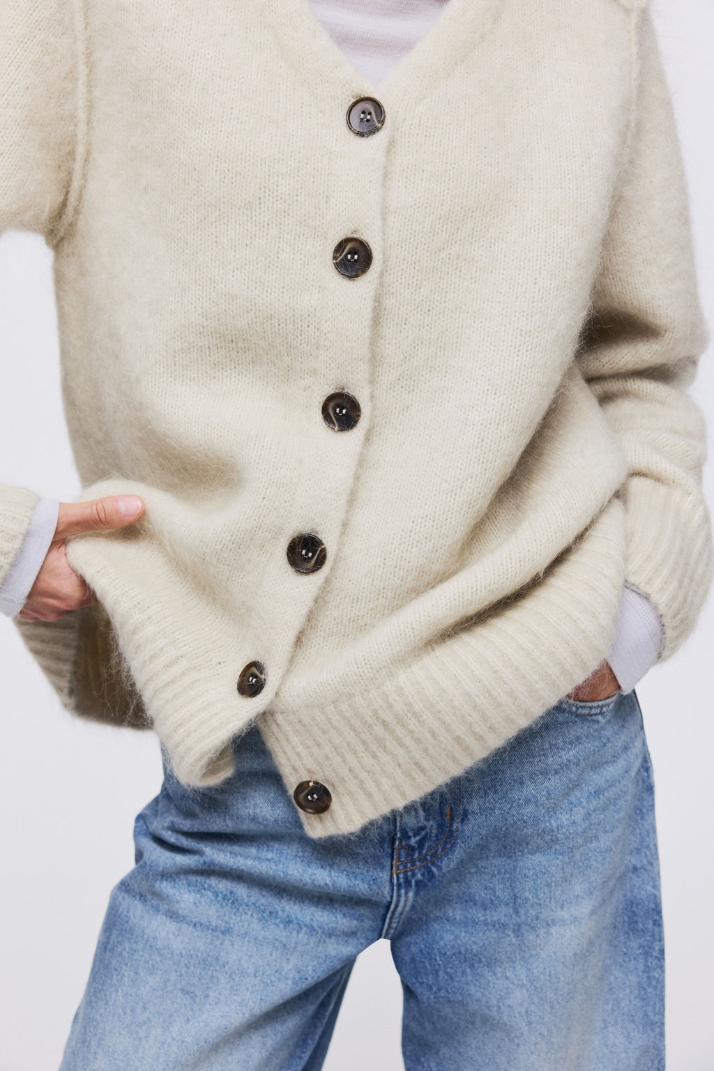 C?rdigan en mezcla de mohair - H&m фото 3