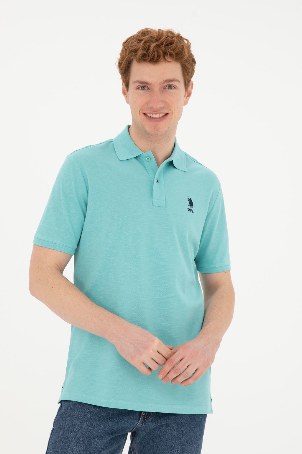 Мужская мятная футболка-поло Неожиданная скидка в корзине - U.s. polo assn фото 8