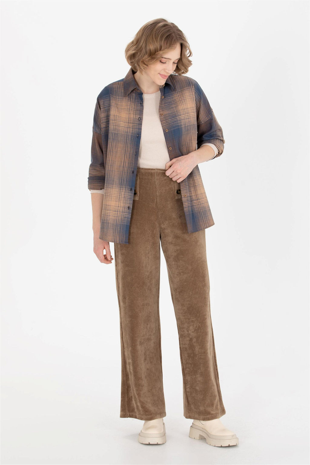 U. S. Polo Assn Женская коричневая рубашка с длинным рукавом - U.s. polo assn фото 8