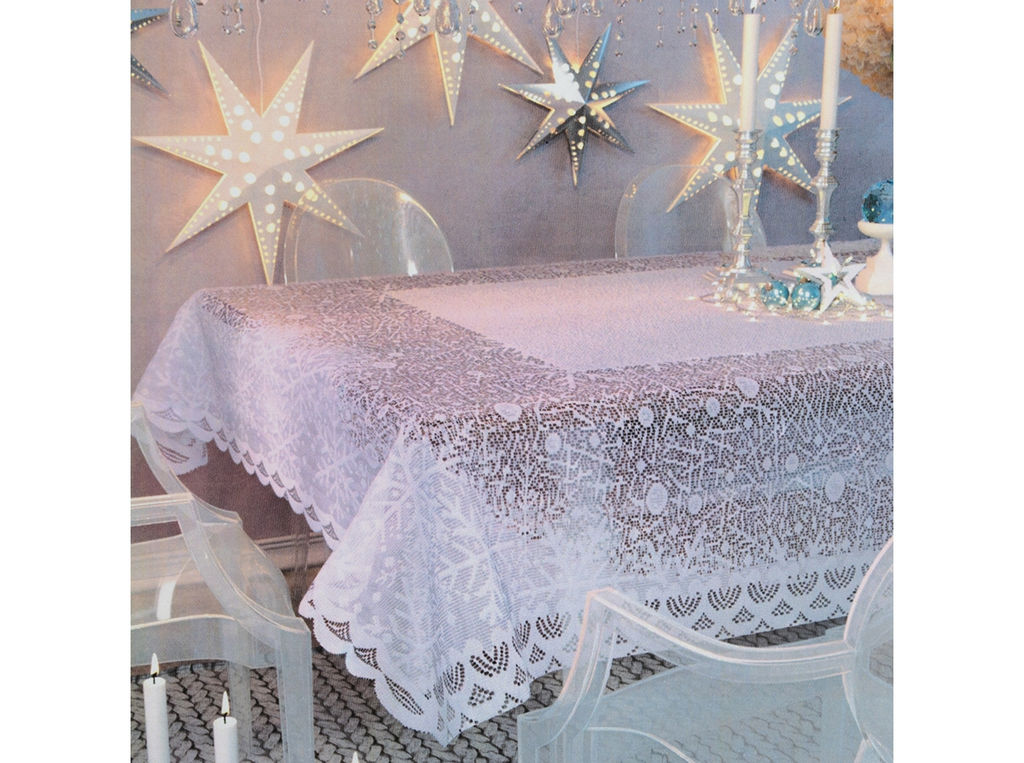 Скатерть декоративная Д194К 2968 лавандовый 2.30 м*1.55 м рис. Д194К