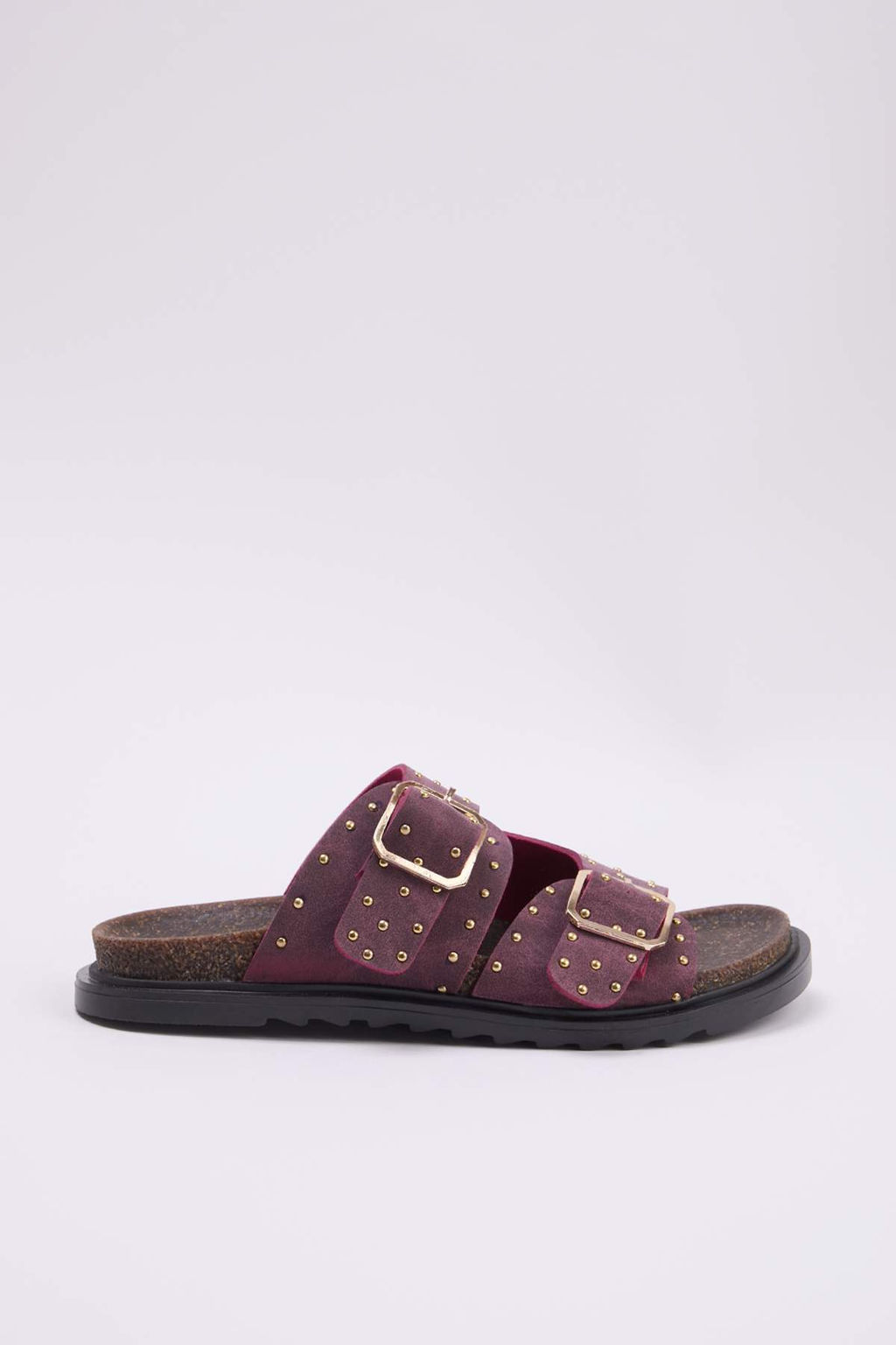Bordo Nubuk Trok Detayl? Kad?n Terlik TAKSS26TE00001 - Trendyolmilla фото 6