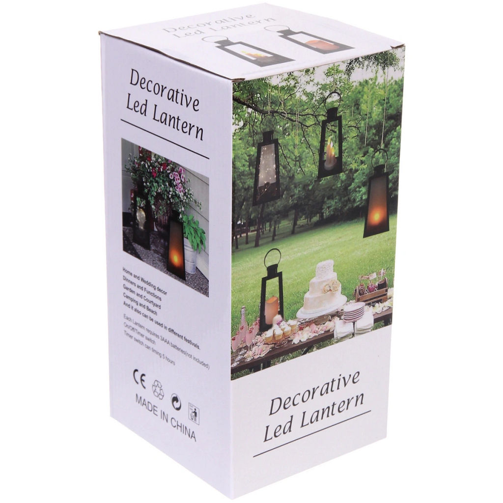 Сувенир с подсветкой "Пламя" 13*13*26 см (работает от 3*ААА), Черный