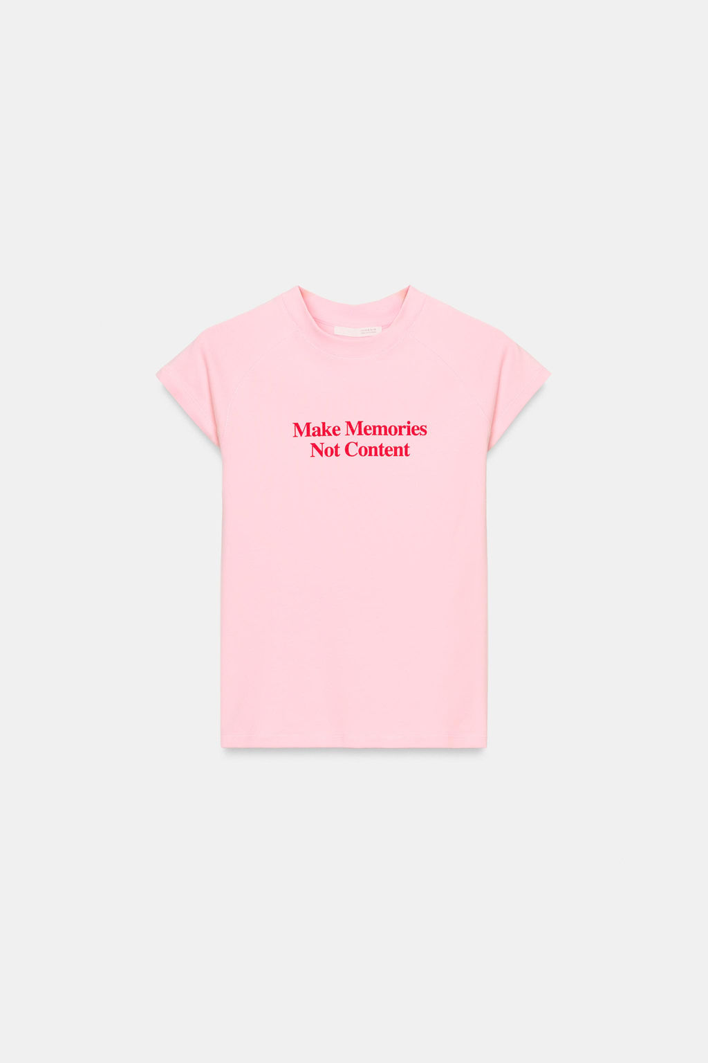 CAMISETA TEXTO / Rosa - Zara фото 3