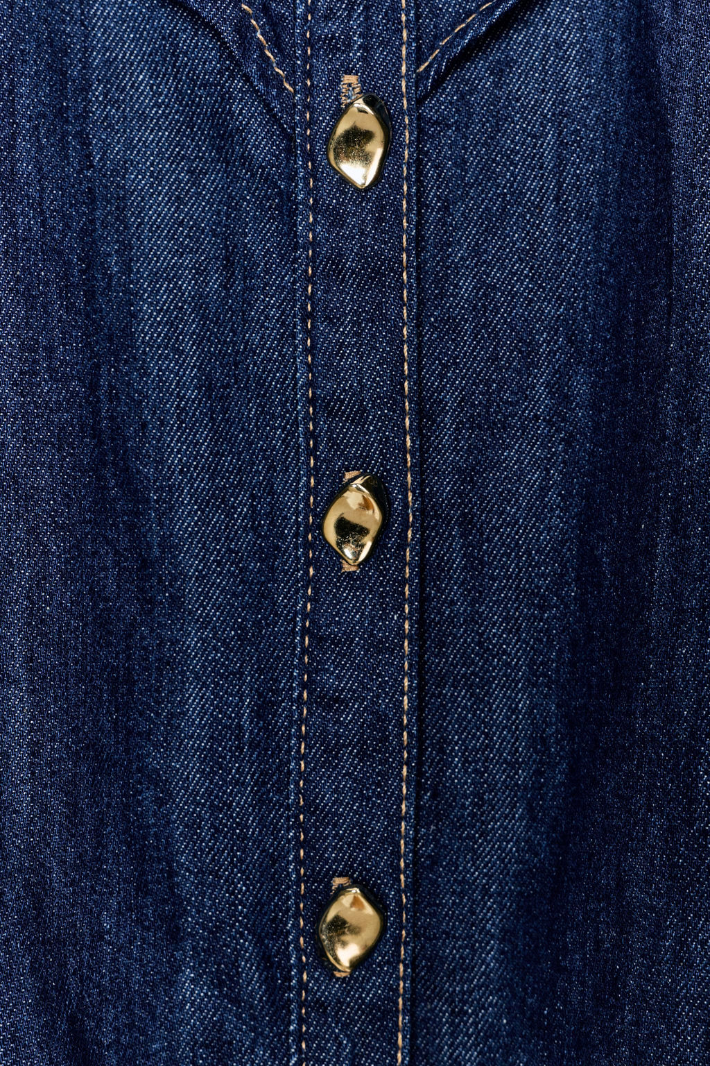 Z1975 DENIM SHIRT WITH RUFFLES - Zara фото 8