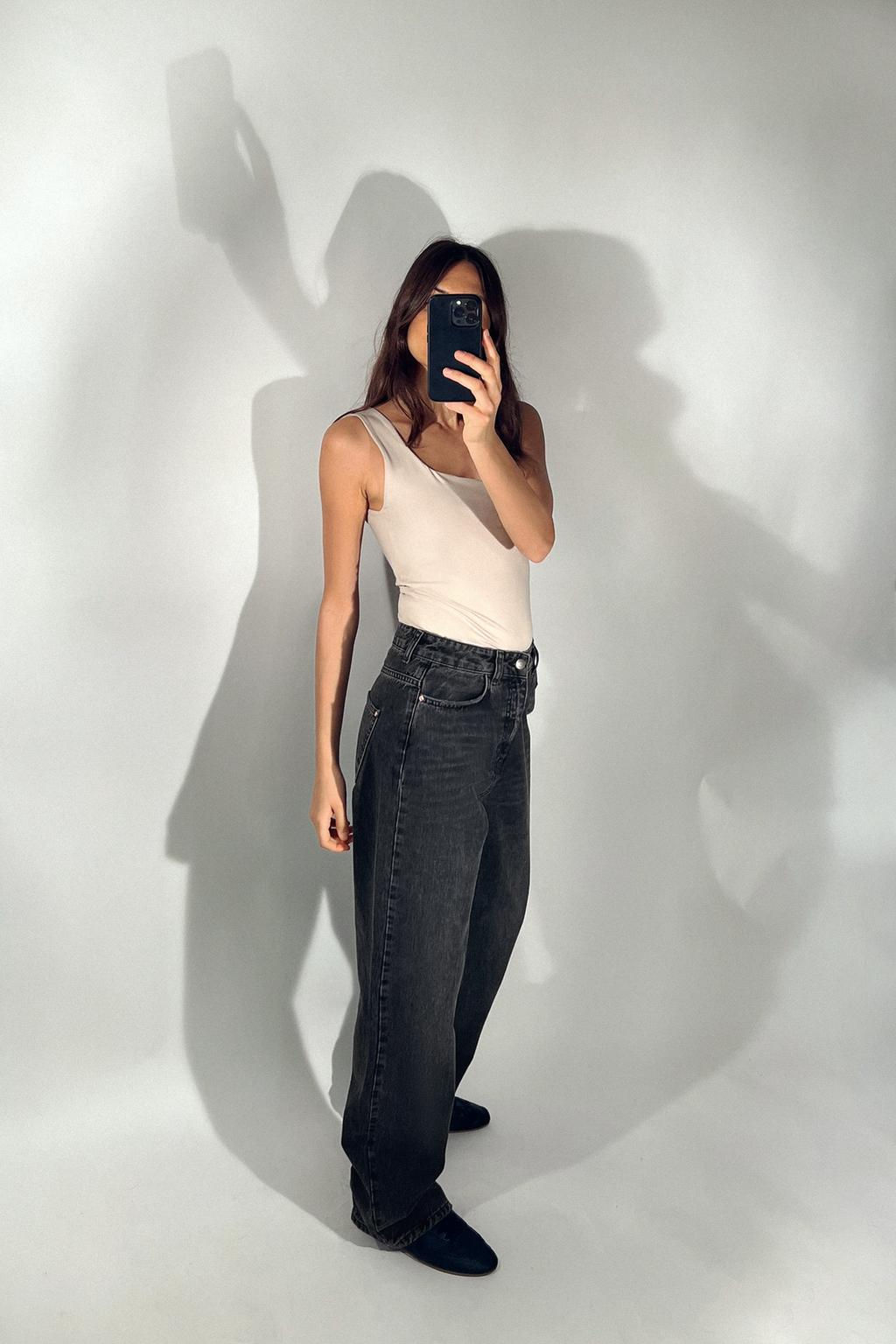 POLYAMIDE TOP WITH WIDE STRAPS - Zara фото 35