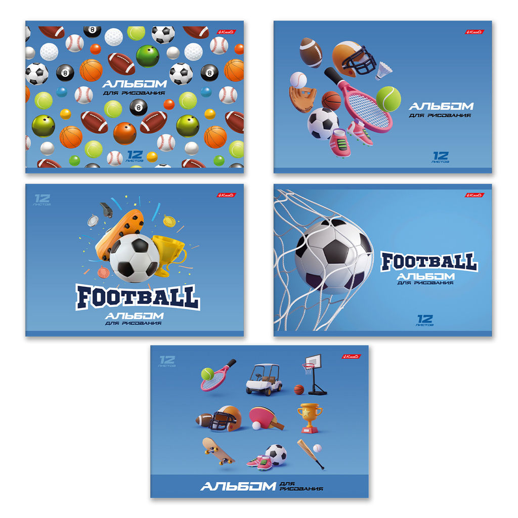 Светоч 12АЛСК4_1_3_9 Альбом для рисования 100 г/м2 A4 29 х 20.5 см на скобе 12 л. 10 шт. 000689 Заряд бодрости