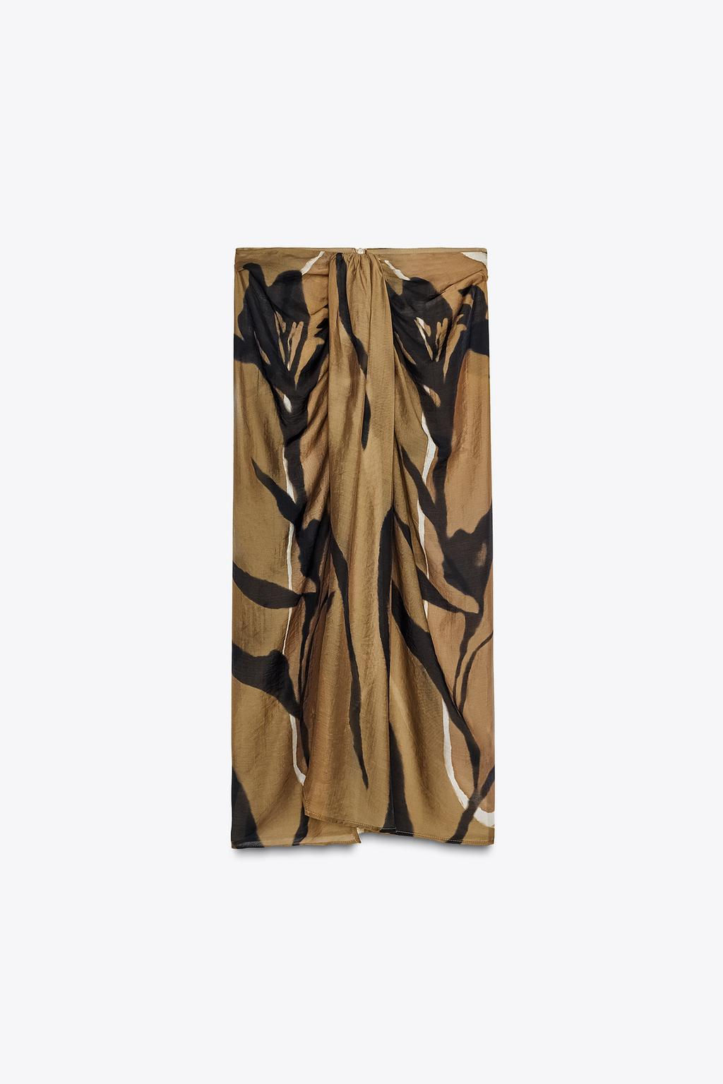 KNOTTED PRINTED SARONG - Zara фото 2