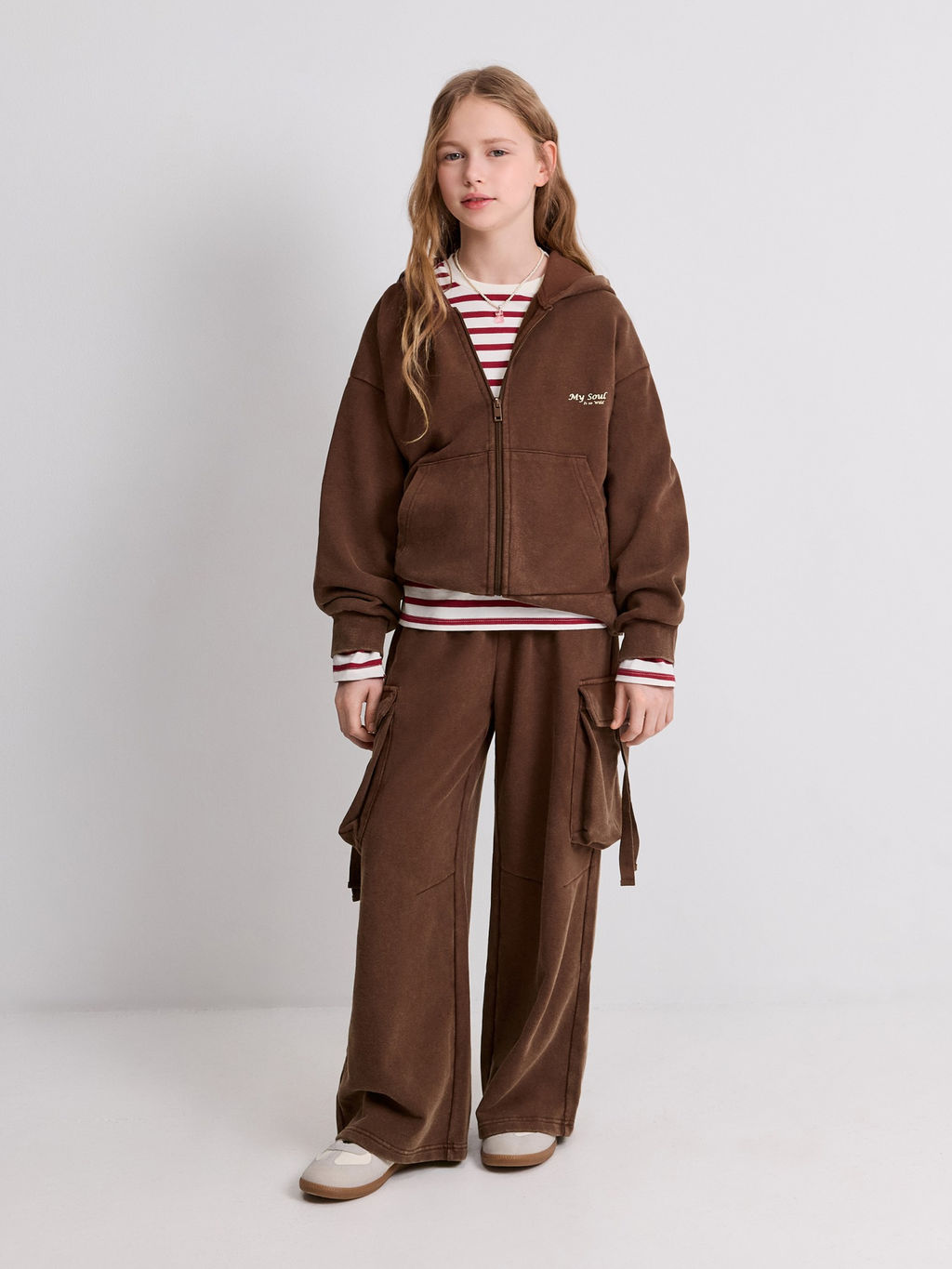 ACOOLA / Брюки детские для девочек Konterra_pn коричневый  фото 4