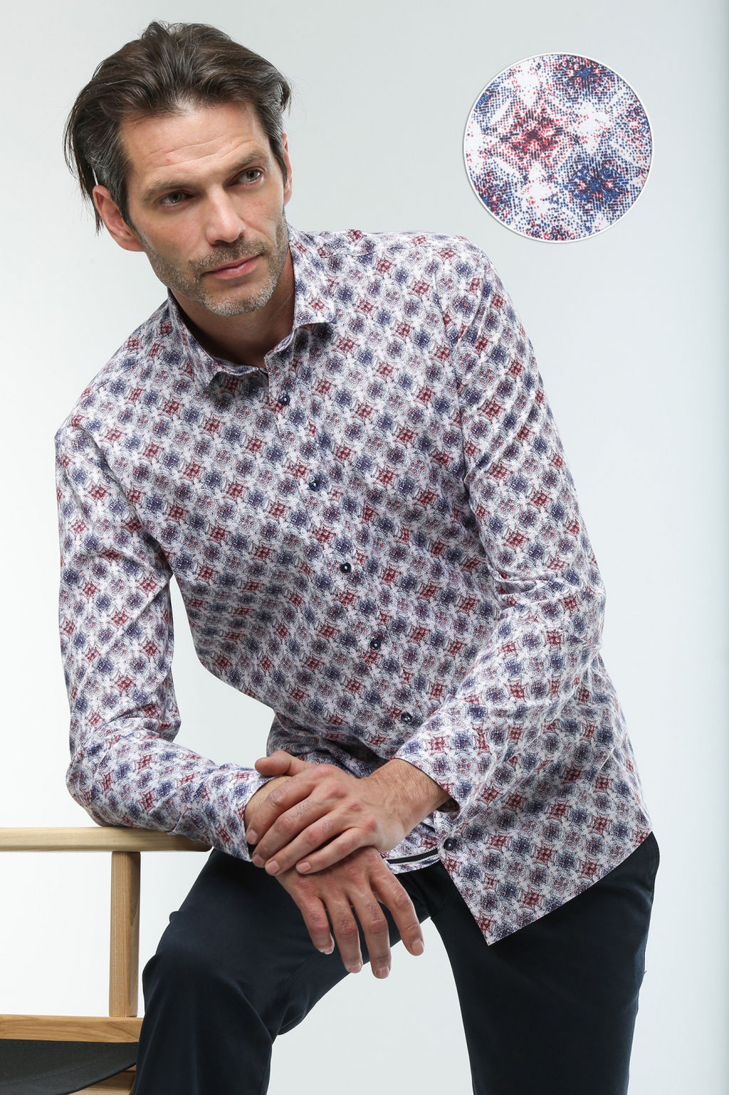 Рубашка 22-59-НТ-03 - Nicolo angi фото 2