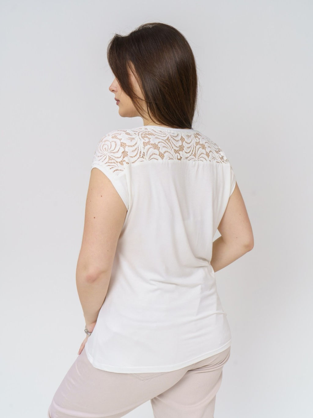 Футболка Кимоно-кружево Вискоза 95%, лайкра 5% - Ивассорти фото 8