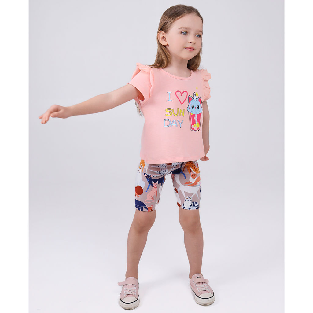 Комплект топ кулирка,велосипедки кулирка с лайкрой 7825100103 - Youlala фото 2