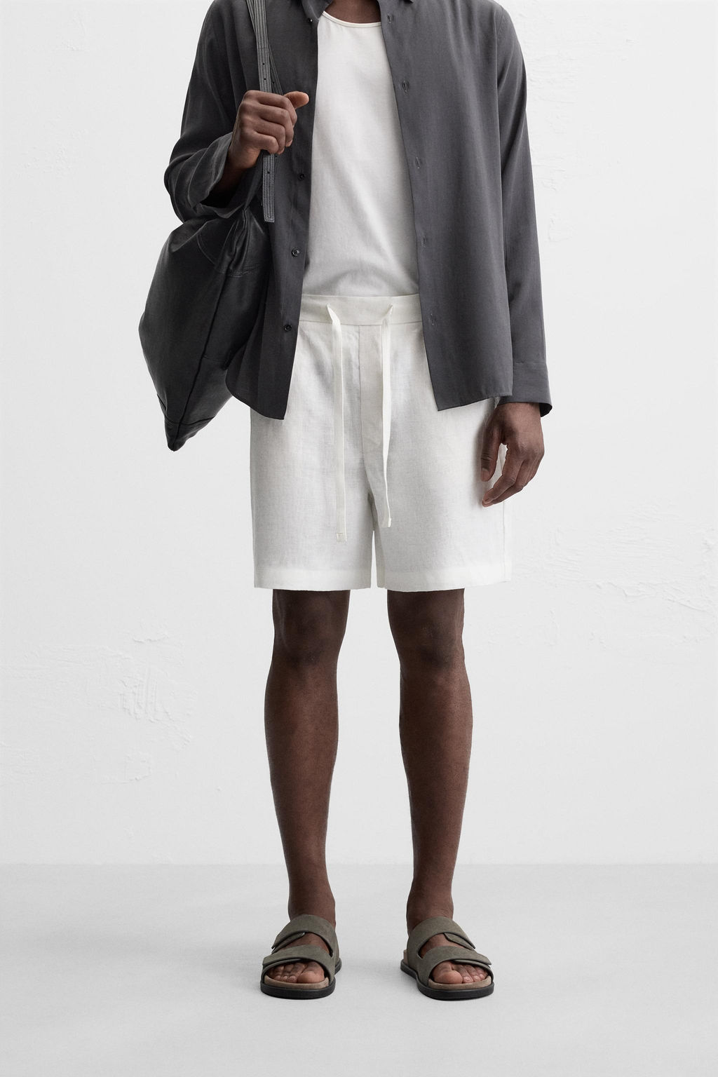 100% LINEN BERMUDA SHORTS - Zara фото 2
