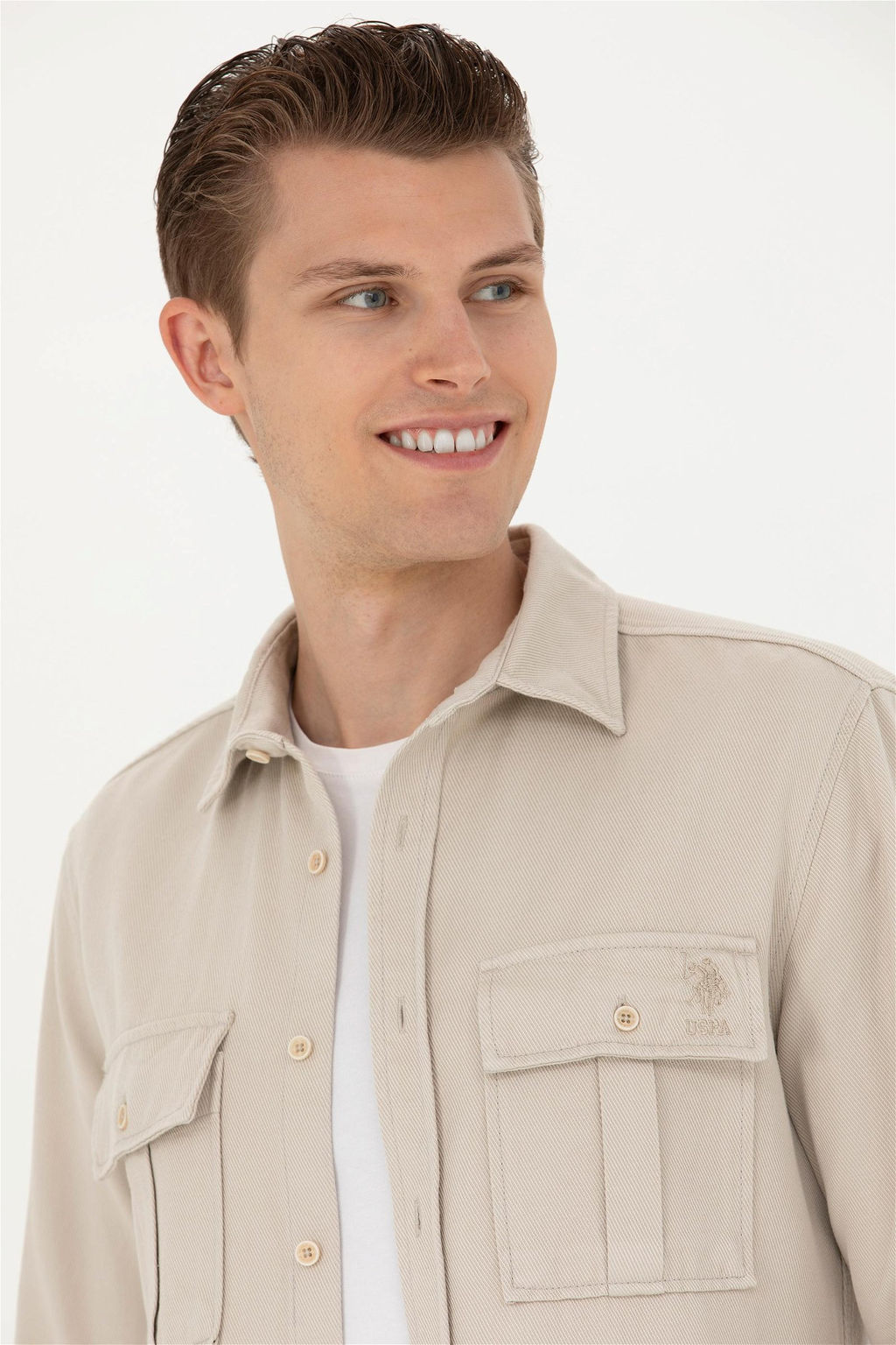 Мужская рубашка с длинным рукавом Stone - U.s. polo assn фото 9