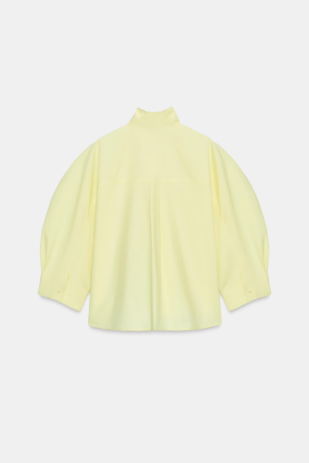 CAMISA MANGA ABULLONADA ZW COLLECTION / Amarillo - Zara фото 9